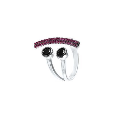 Кольцо из серебра 925 пробы с фианитами (16,5)