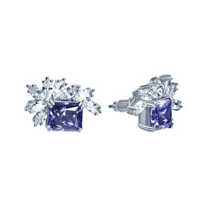 Серьги из серебра 925 пробы с фианитами