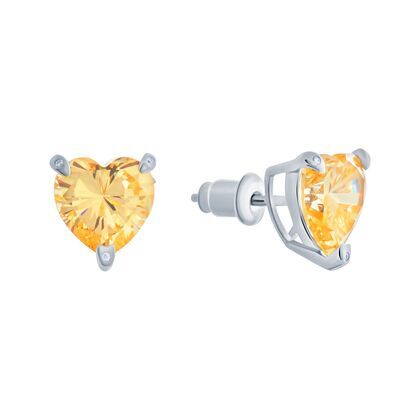 Серьги из серебра 925 пробы с фианитами