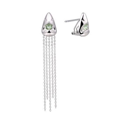 Серьги из серебра 925 пробы с фианитами