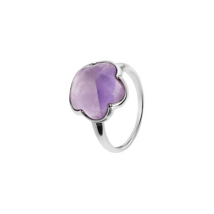 Кольцо из серебра 925 пробы с аметистами (18)