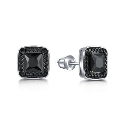 Серьги из серебра 925 пробы с шпинелью