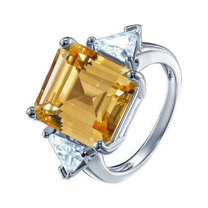 Кольцо из серебра 925 пробы с фианитами (17)