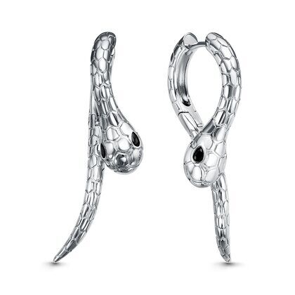 Серьги из серебра 925 пробы с фианитами