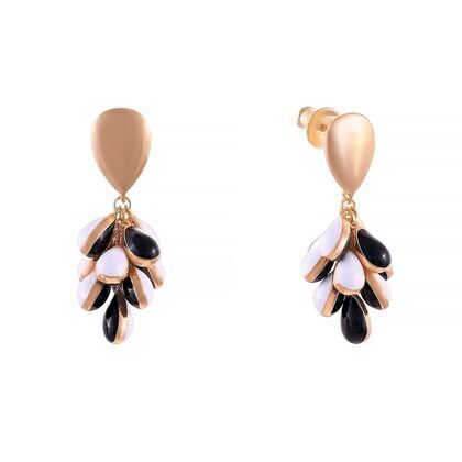 Серьги из серебра 925 пробы с эмалью