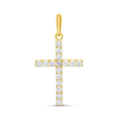 Подвеска из золота 585 пробы с бриллиантами