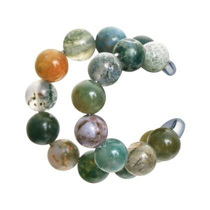 Серьги из серебра 925 пробы с агатом