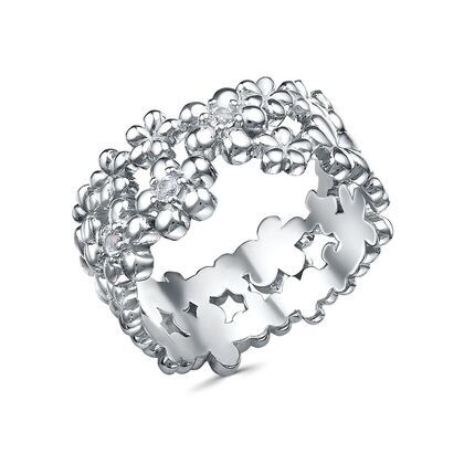 Кольцо из серебра 925 пробы с топазами (18)