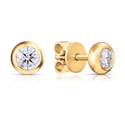 Серьги из золота 585 пробы с бриллиантами