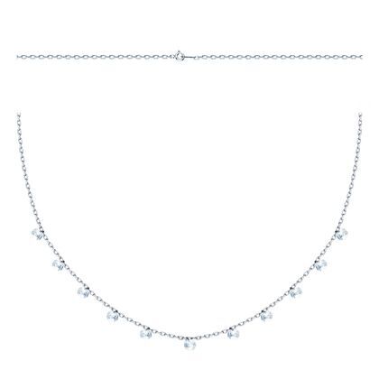 Колье из серебра 925 пробы с фианитами