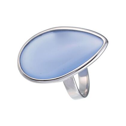 Кольцо из серебра 925 пробы с ювелирным стеклом (18)