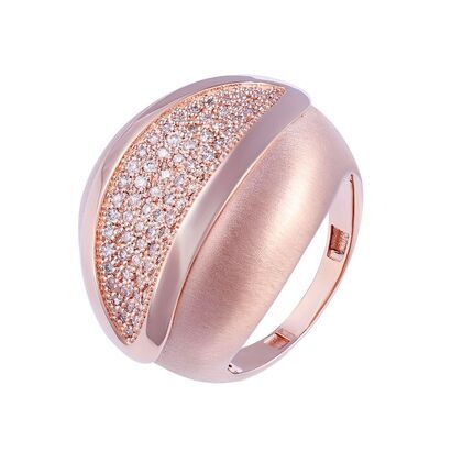 Кольцо из розового золота 585 пробы с бриллиантами (18)