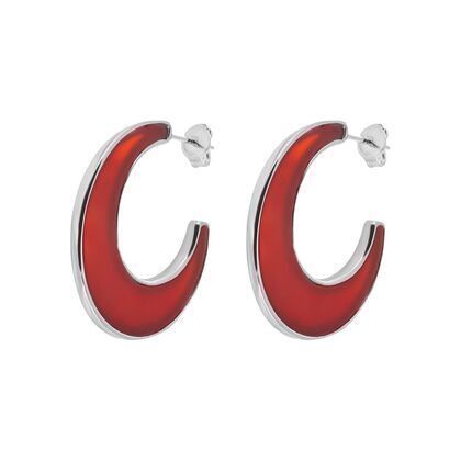 Серьги из серебра 925 пробы с агатом