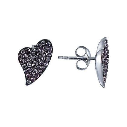 Серьги из серебра 925 пробы с фианитами