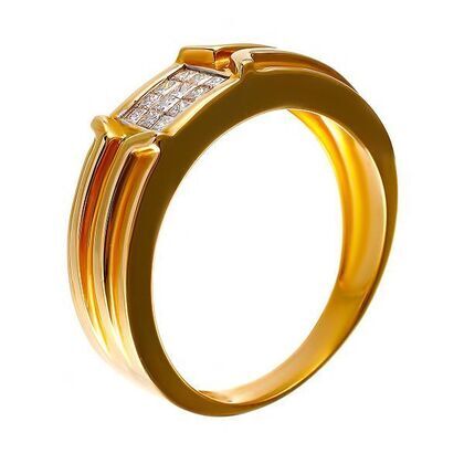 Кольцо из золота 585 пробы с бриллиантами (20)