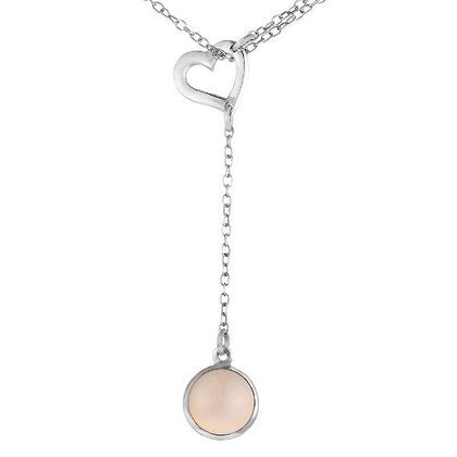 Колье из серебра 925 пробы с агатом (45)