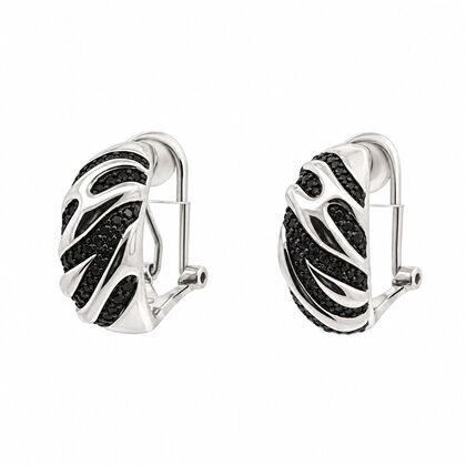 Серьги из серебра 925 пробы с шпинелью