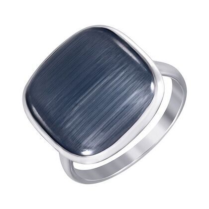 Кольцо из серебра 925 пробы с ювелирным стеклом (18,25)
