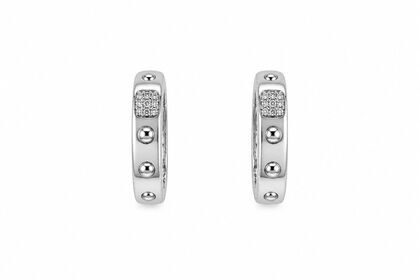 Серьги из серебра 925 пробы с фианитами