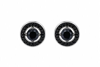 Серьги из серебра 925 пробы с шпинелью