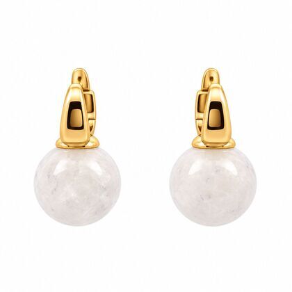 Серьги из серебра 925 пробы с кварцем
