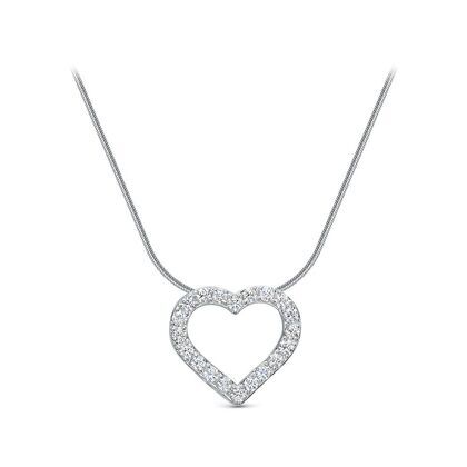 Колье из белого золота 585 пробы с бриллиантами