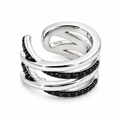 Серьги из серебра 925 пробы с шпинелью