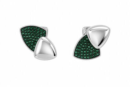 Серьги из серебра 925 пробы с фианитами
